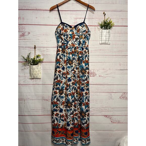 New B.O.G Collective White Floral Print Wide Leg Jumpsuit | Medium - Picture 1 of 7